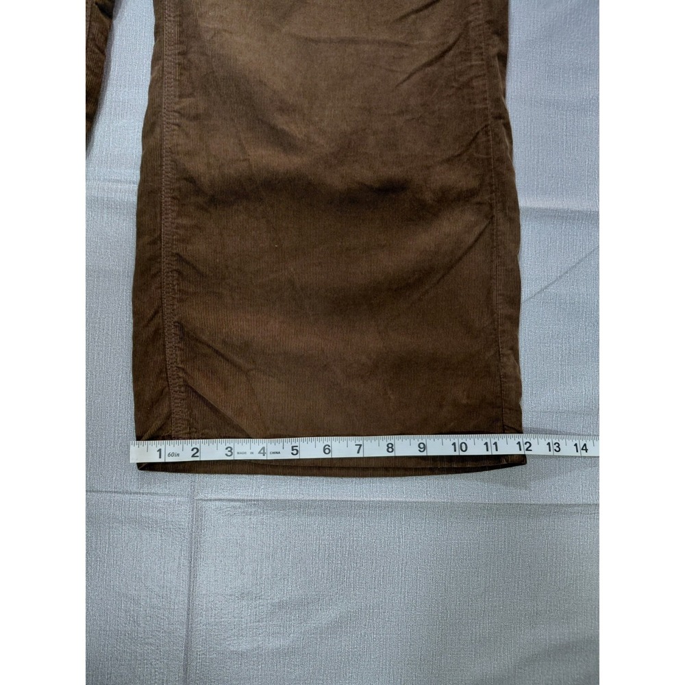 American Eagle Corduroy Low Rise Skater Jean Women's 14 Reg Brown Baggy Wide Leg - Picture 10 of 15